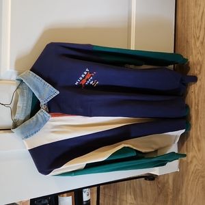 Stripped Mickey Mouse shirt with emblem